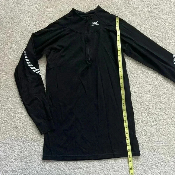 Helly Hansen Base Long Sleeve Shirt Ski Active Stripe Black Men’s Size M 1/4 Zip - Picture 6 of 15